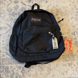 NEW Jansport Cross Town Plus Backpack - one size - black